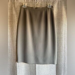 Vintage Giorgio Armani Taupe Pencil Skirt SIZE 40